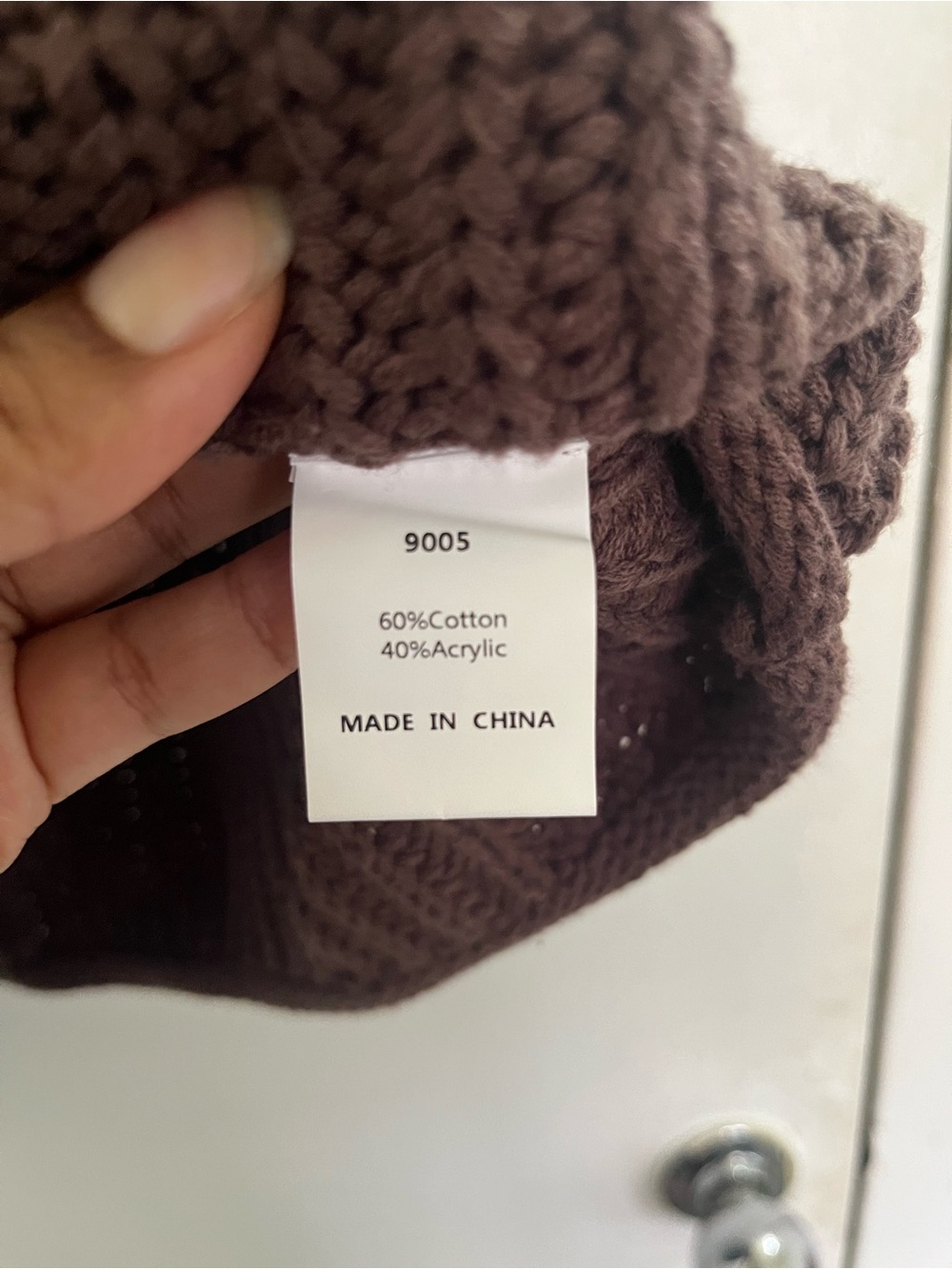 Gold-Button Brown Knit Sleeveless Cardigan Vest - Picture 5 of 5